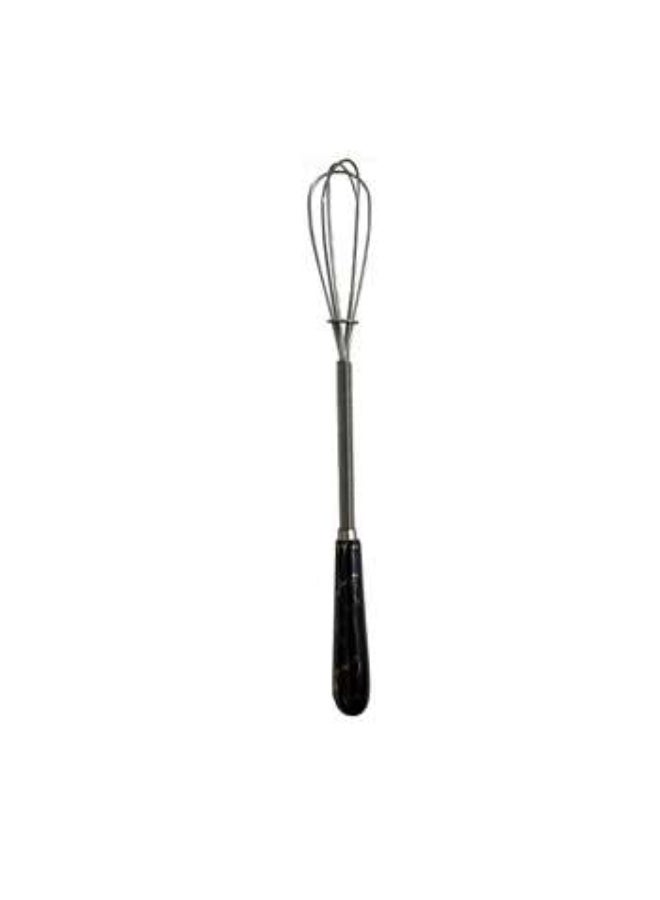 Mini stainless steel egg beater for making coffee, milk and bread foam, wire whisk for eggs, cream, foam and drinks, durable tool (black) - Image 3